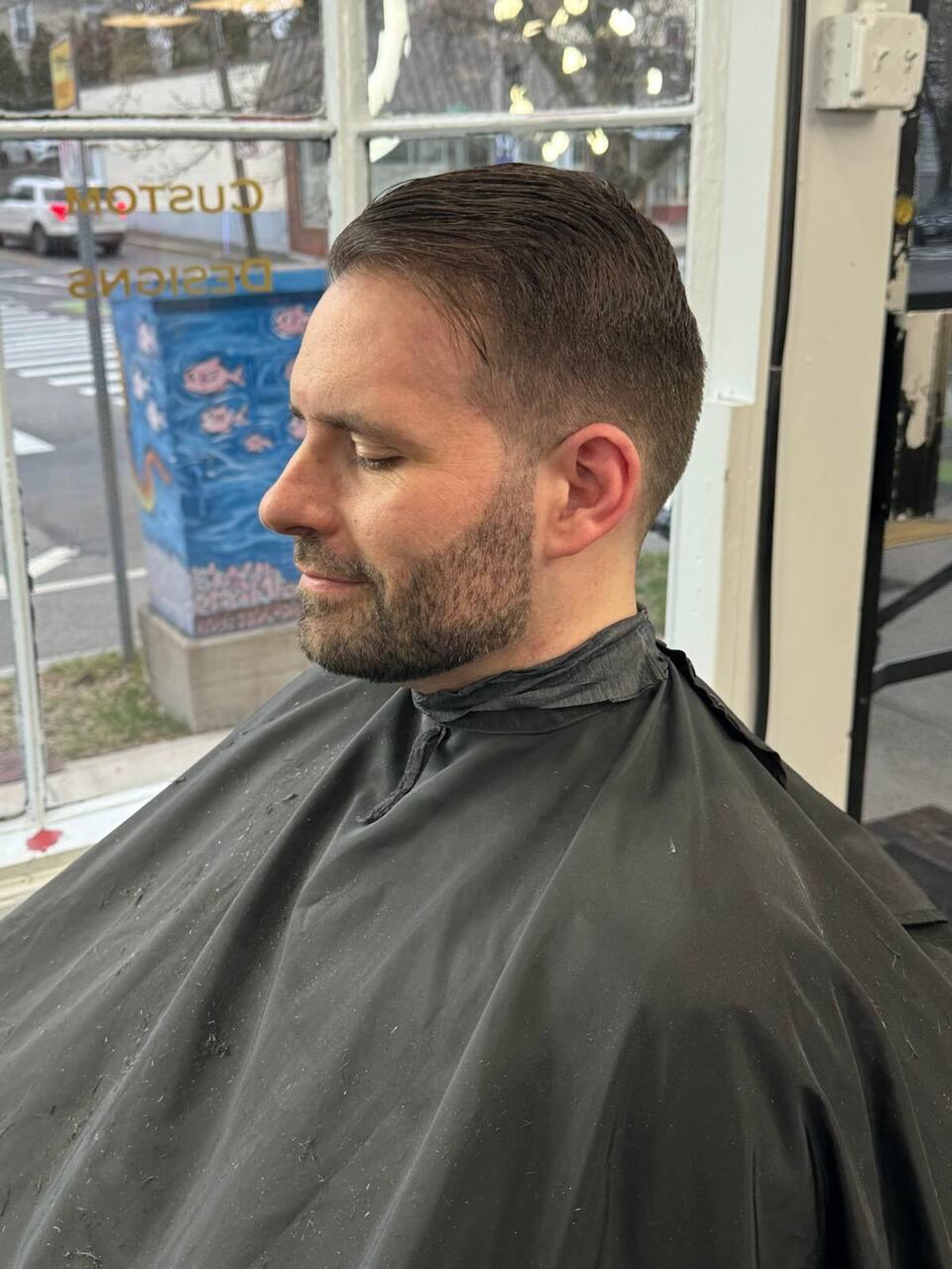 Classic cut with beard