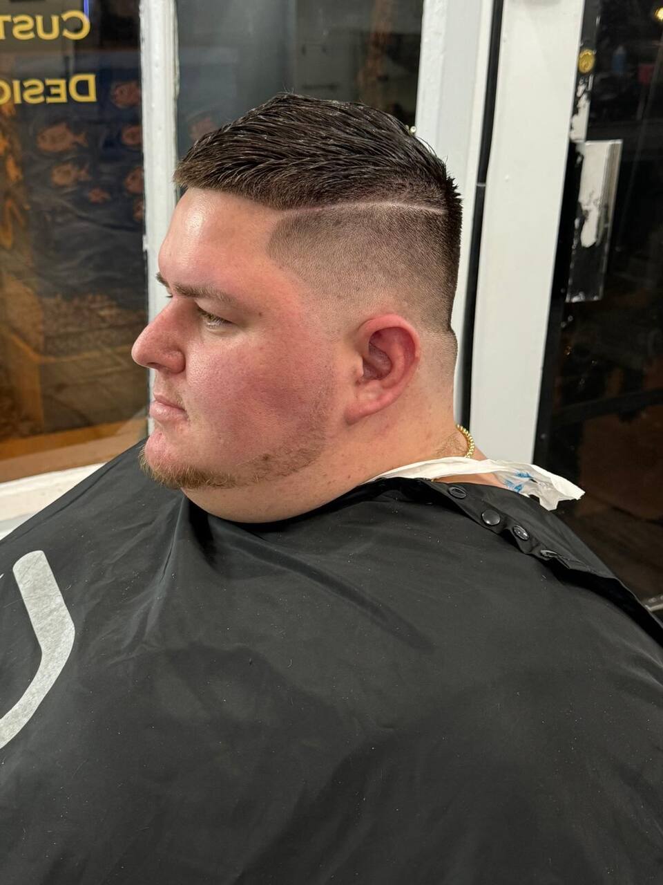 Hard part with high skin fade
