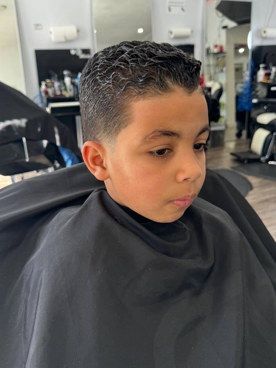 Kids cut with 360 waves